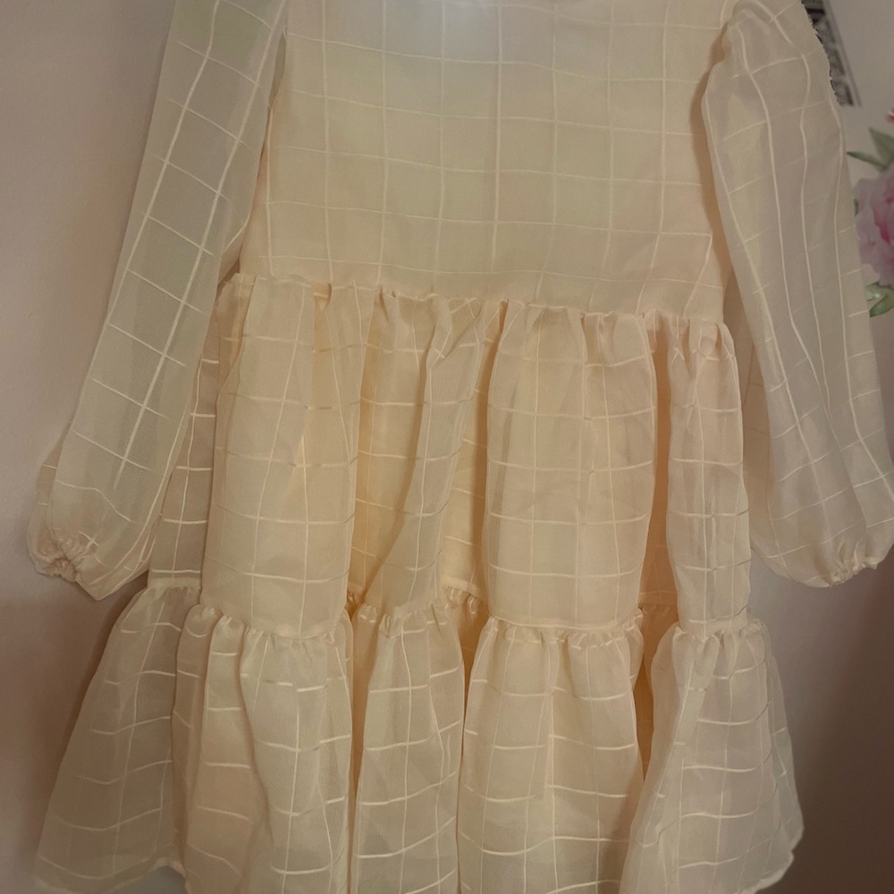 Elegant Cream Kids Dress